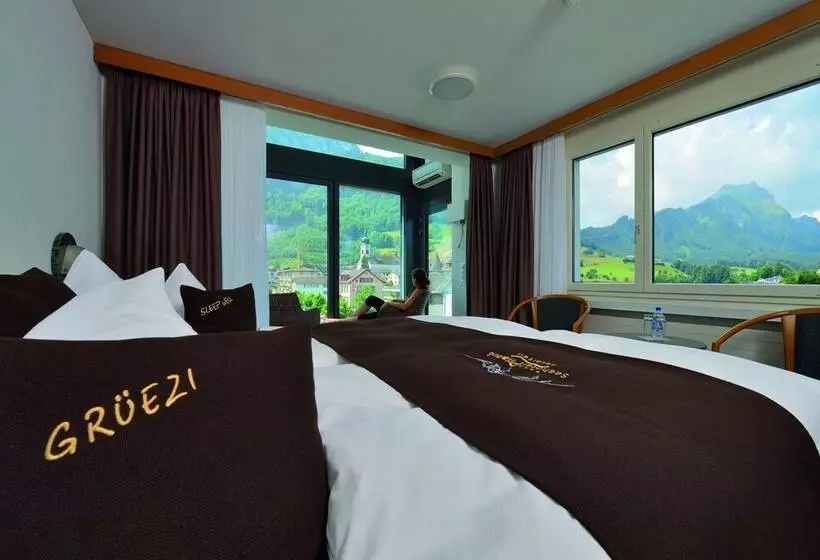 Standard-huone Näkymä, Seehotel Pilatus