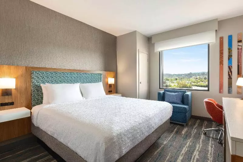 اتاق استاندارد با تخت بزرگ, Hampton Inn & Suites San Mateo San Francisco Airport