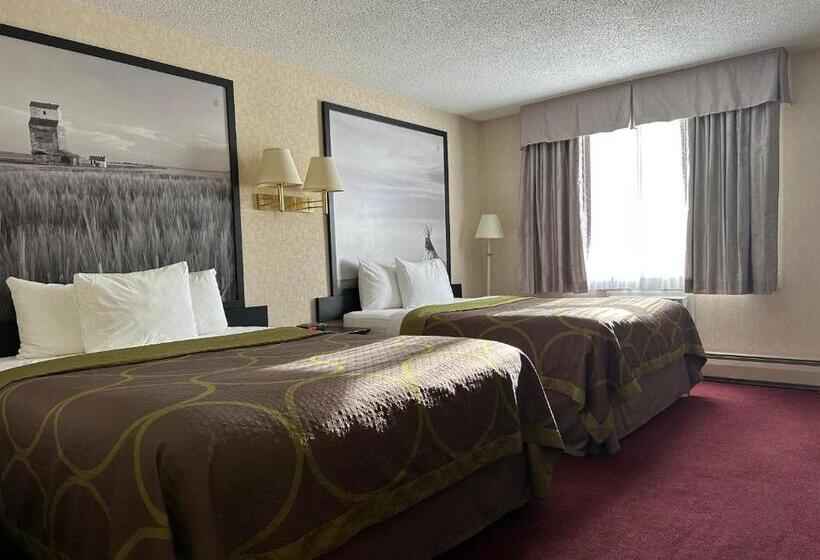 غرفه قياسيه سريرين مزدوجين, Super 8 By Wyndham Lethbridge