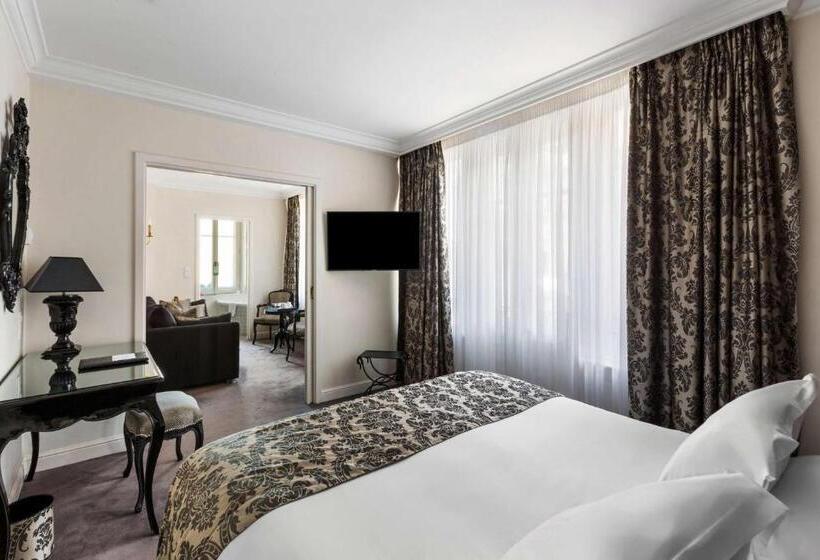 מיטת קינג בסוויטה, Best Western Plus Hotel Villa D Est