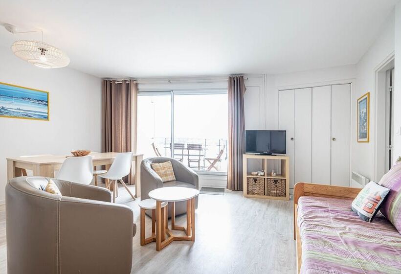 דירת 2 חדרים נוף לים, Le Crystal Dinard Plage