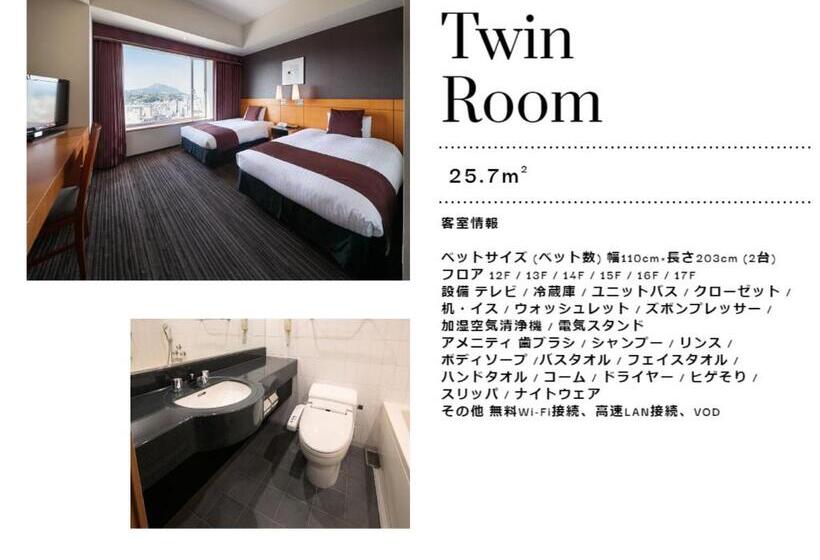 스탠다드 룸, Nikko Oita Oasis Tower