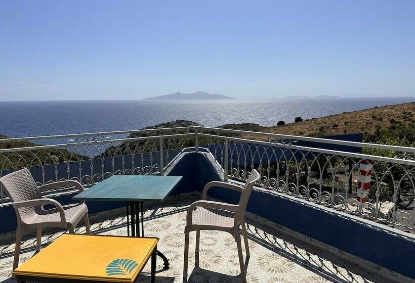 带海景的带双人床的标准间, Goknar Knidos Nature Otel   Adults Only