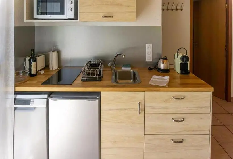 テラス付きスタンダードワンルーム, La Combe Fleurie Appartements & Chambres