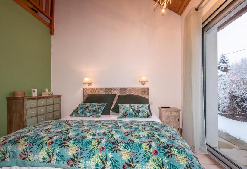 패밀리 룸 가든 전망, La Combe Fleurie Appartements & Chambres