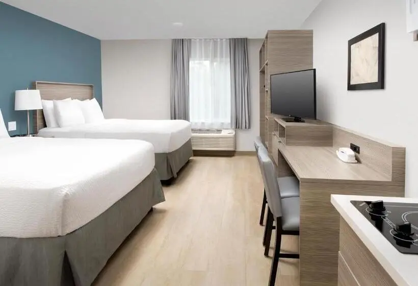 اتاق استاندارد با 2 تخت دوبل, Woodspring Suites Seattle Tukwila