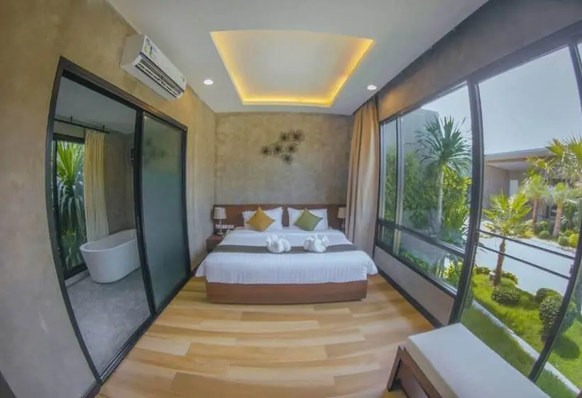 اتاق استاندارد با چشم‌انداز باغ, Blue River Resort