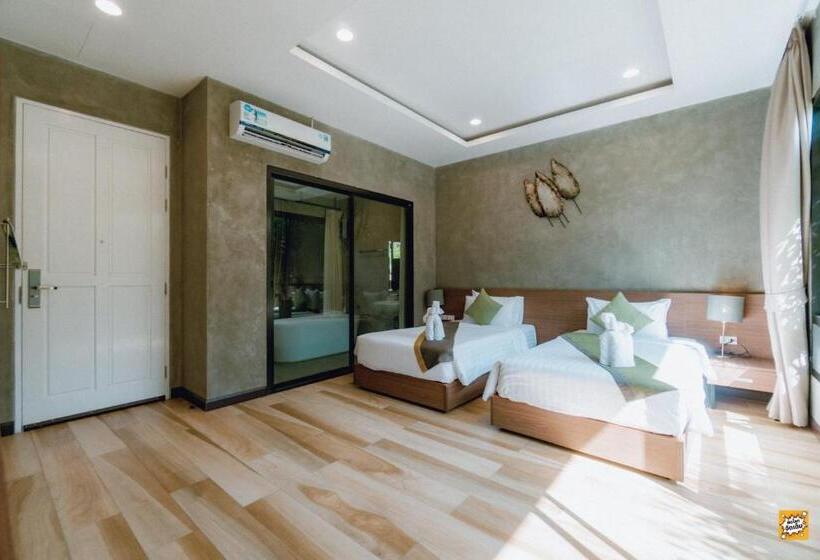 חדר סטנדרט נוף לגינה, Blue River Resort