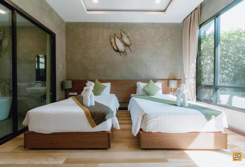 חדר סטנדרט נוף לגינה, Blue River Resort