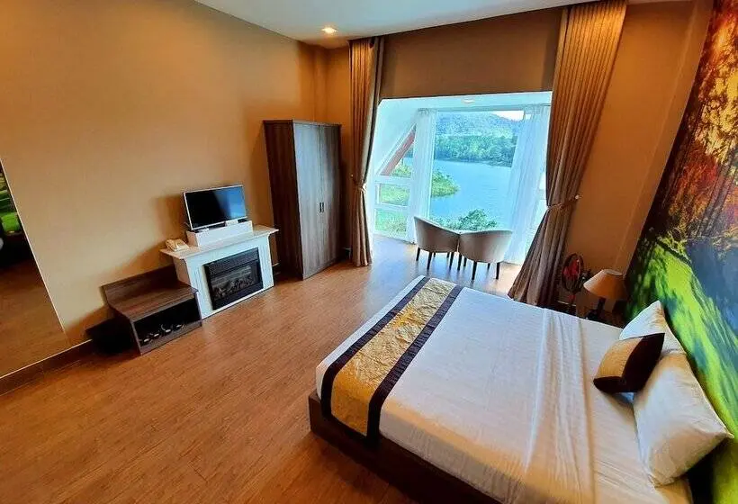 اتاق لوکس با چشمانداز دریاچه, Dalat Wonder Resort