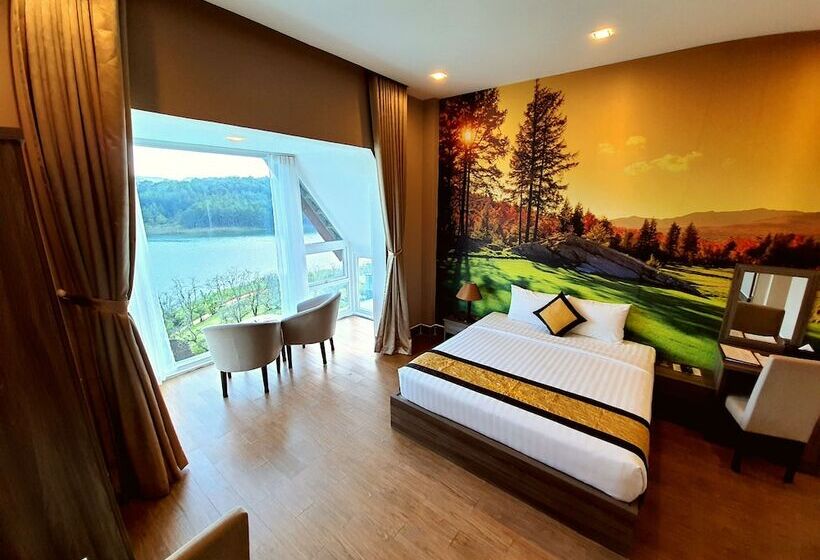 اتاق لوکس با چشمانداز دریاچه, Dalat Wonder  Resort