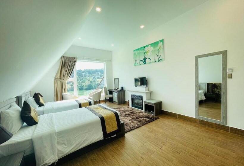 اتاق لوکس با چشمانداز دریاچه, Dalat Wonder  Resort