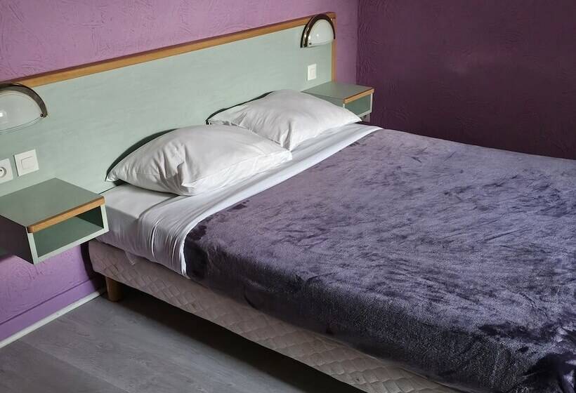 غرفة عائلية, Hôtel Restaurant Les Alizes Loriol Le Pouzin