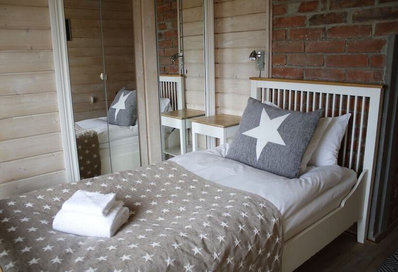 庭の見えるシングルルーム, Pensionat Granparken