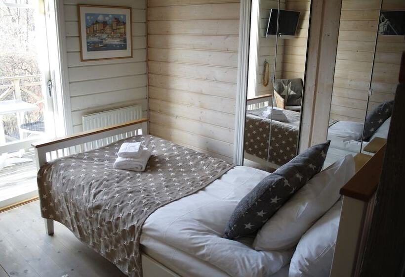 庭の見えるシングルルーム, Pensionat Granparken