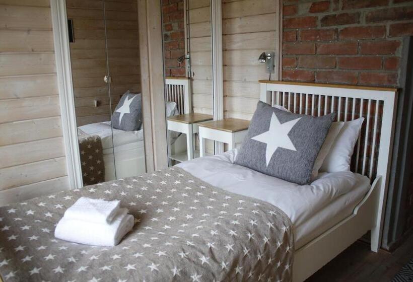 庭の見えるシングルルーム, Pensionat Granparken