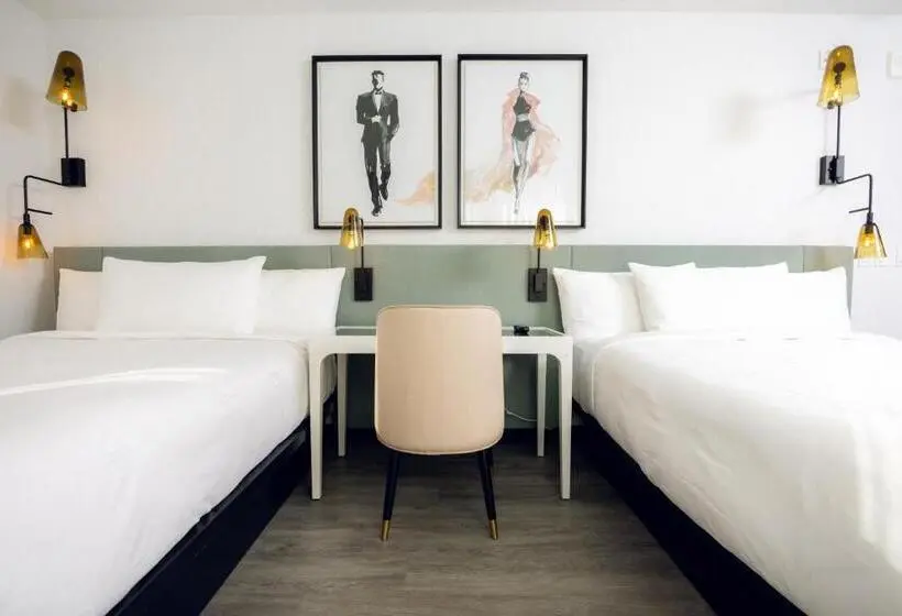 اتاق استاندارد با 2 تخت دوبل, The Godfrey Hotel Hollywood