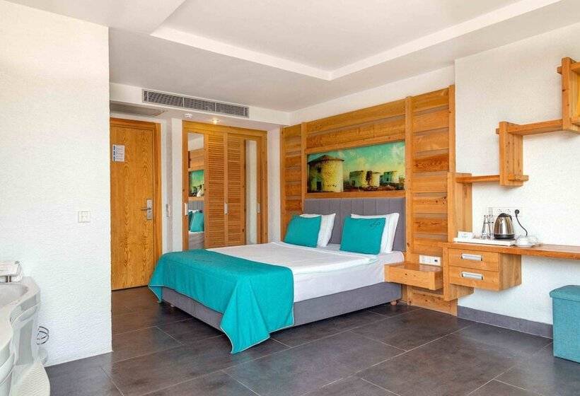 جناح ديلوكس مطل على البحر, Herodot Beach Otel Bodrum