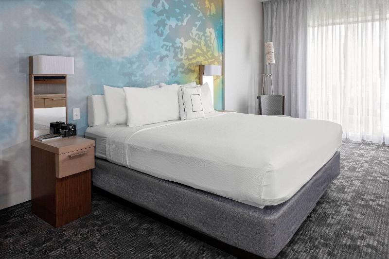 带大床的套房, Courtyard By Marriott East Lansing Okemos