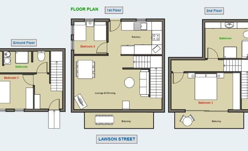 شقة ديلوكس 3 غرف نوم, The Terraces Main Beach