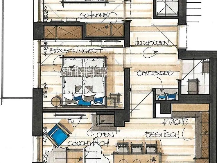 ガーデンビューの２ベッドルームアパート, Zeitfrei Chalet Apartments