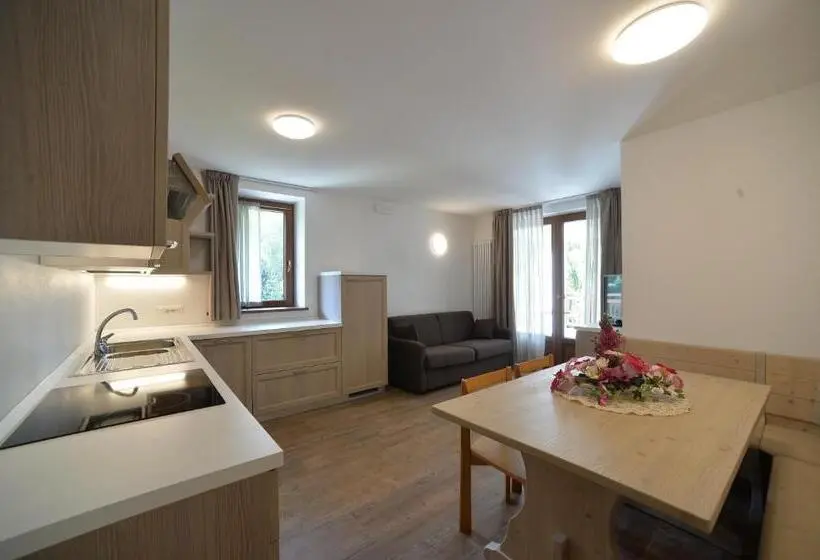 テラス付き1ベッドルームアパートメント, La Casa Al Noce