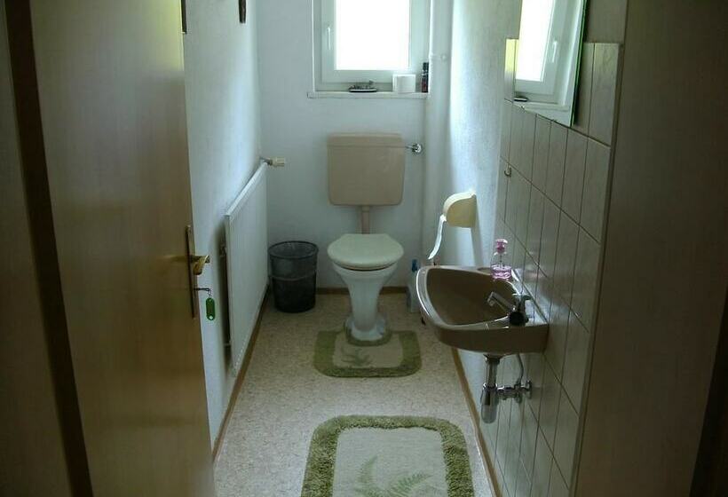 标准单人间共用浴室, Pension Reindlhöh