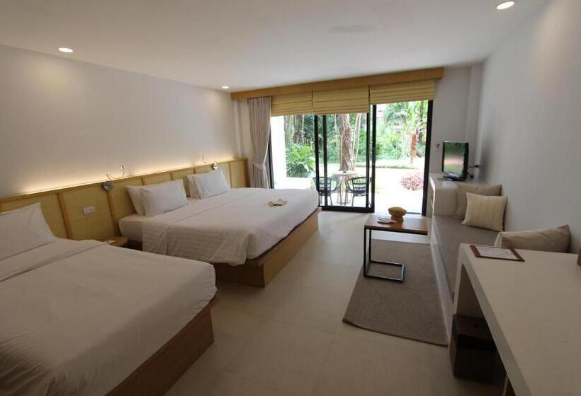 디럭스 트리플 룸, Paradise Beach Resort, Koh Samui   Sha Extra Plus