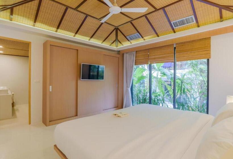 デラックスビラの１ベッドルーム, Paradise Beach Resort, Koh Samui   Sha Extra Plus