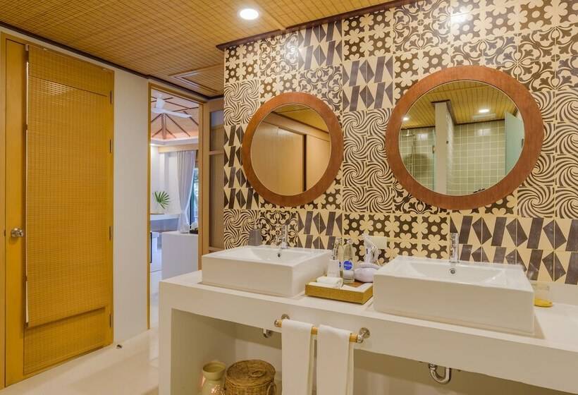 デラックスビラの１ベッドルーム, Paradise Beach Resort, Koh Samui   Sha Extra Plus