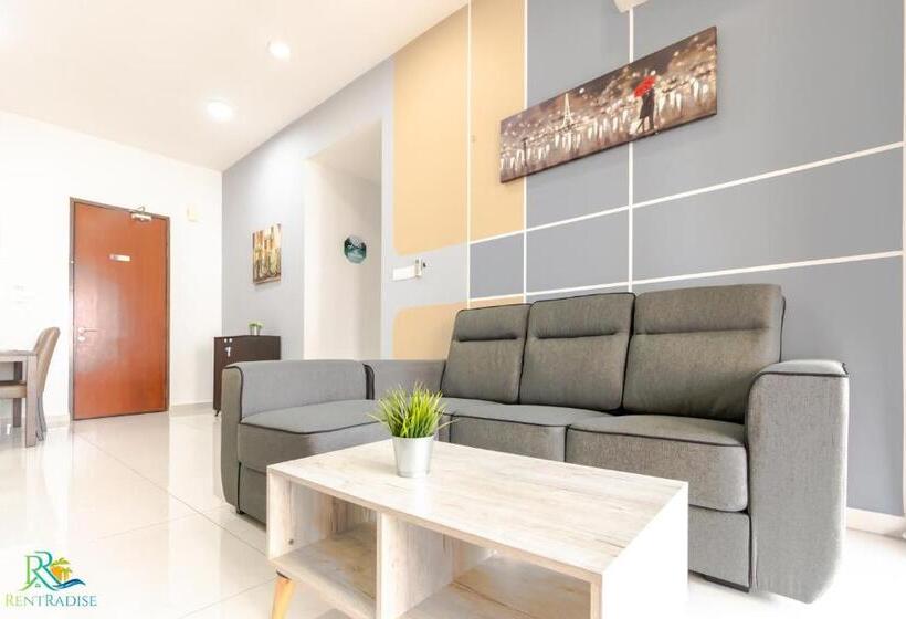 דירה בת חדר שינה 1 עם מרפסת, Country Garden Danga Bay @ Uha