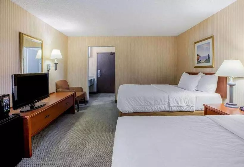 ２ダブルベッドのスタンダードルーム, La Quinta Inn By Wyndham Detroit Southgate