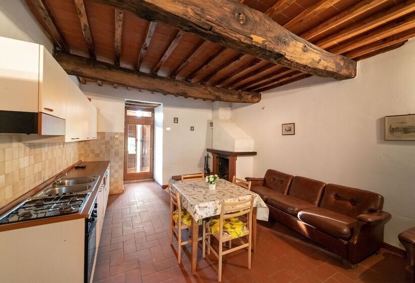 庭の見える1ベッドルームアパートメント, Fattoria Di Cintoia