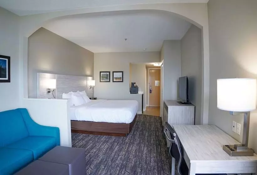 キングサイズベッドのデラックススイート, Comfort Suites Chincoteague Island Bayfront Resort