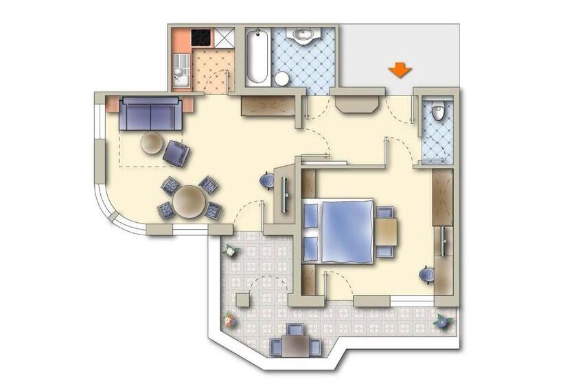 Апартаменты Комфорт 1 Спальня, Alpenkönig