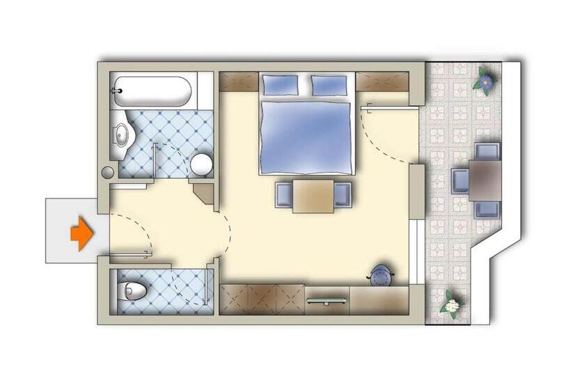 Comfort room with balcony, Alpenkönig