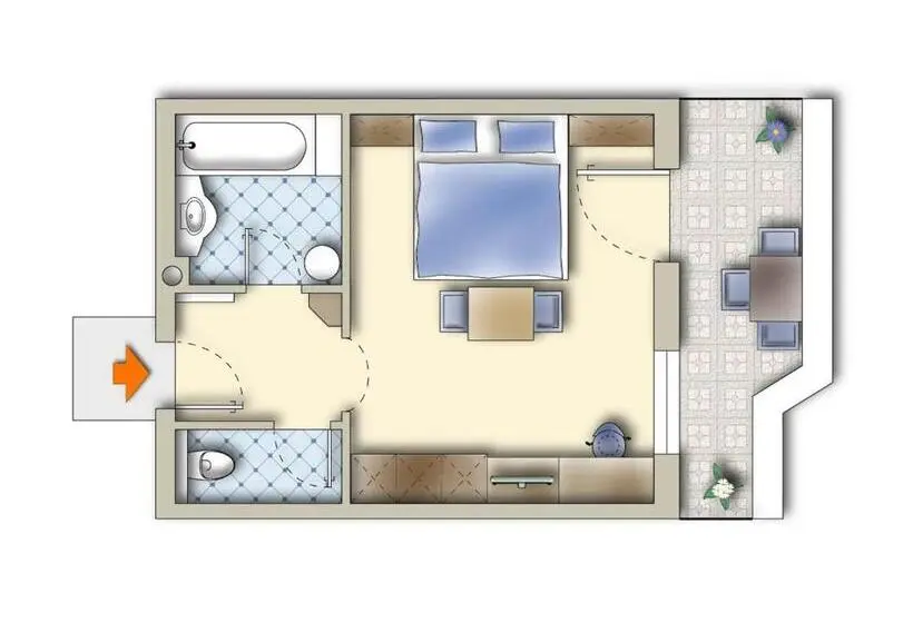 Comfort room with balcony, Alpenkönig