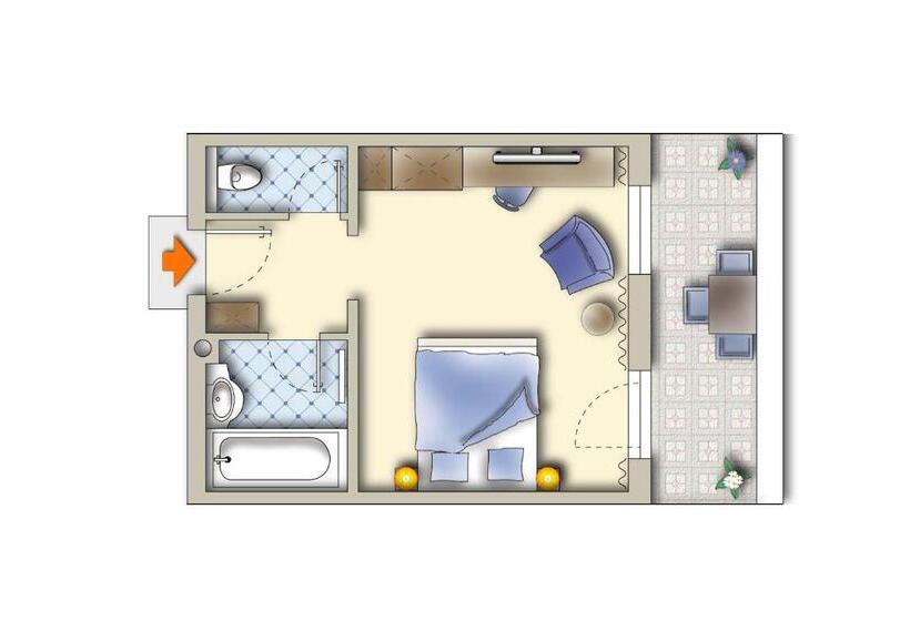 Comfort room with balcony, Alpenkönig