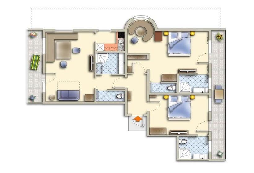 Апартаменты Superior 1 Спальня, Alpenkönig