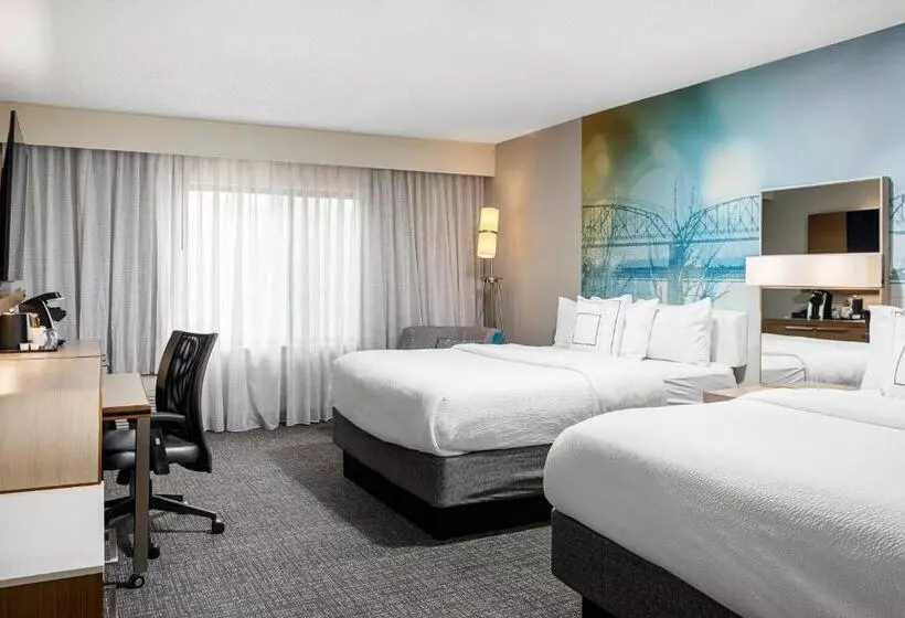 اتاق استاندارد با 2 تخت دوبل, Courtyard Paducah West