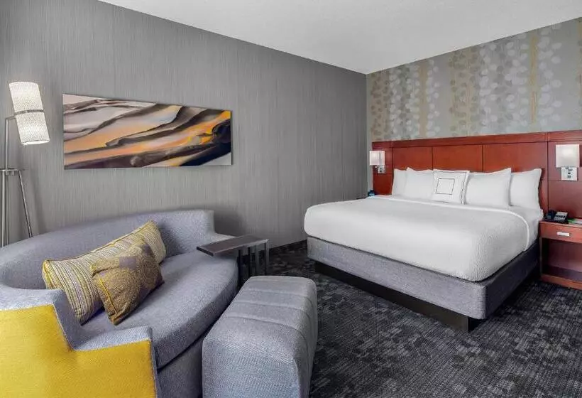 キングサイズベッドのスタンダードルーム, Courtyard By Marriott Pittsburgh Airport