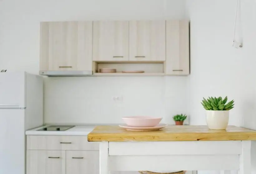 آپارتمان 1 خوابه با تراس, White & Wood