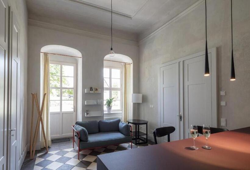 침실 1개 테라스 아파트, Schloss Prossen