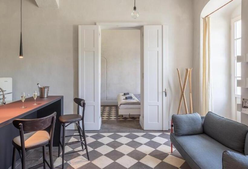 침실 1개 테라스 아파트, Schloss Prossen