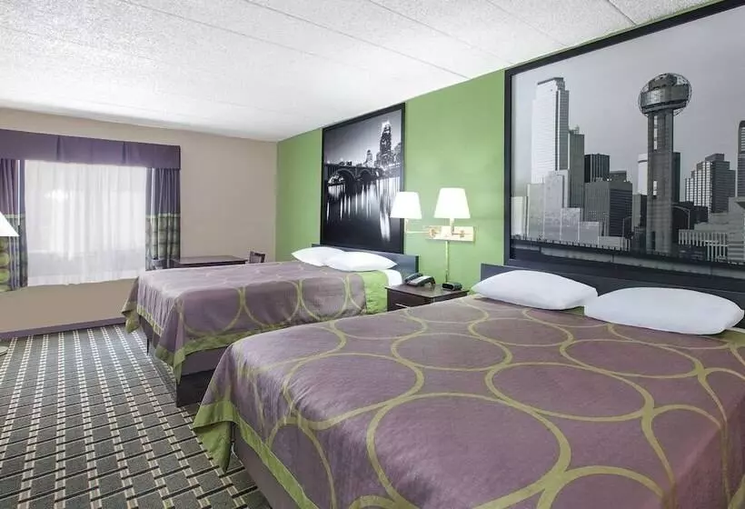 ２ダブルベッドのスタンダードルーム, Super 8 By Wyndham Grand Prairie North