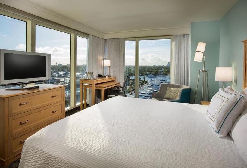 キングサイズベッドのスタンダードルーム, Courtyard by Marriott Fort Lauderdale Beach