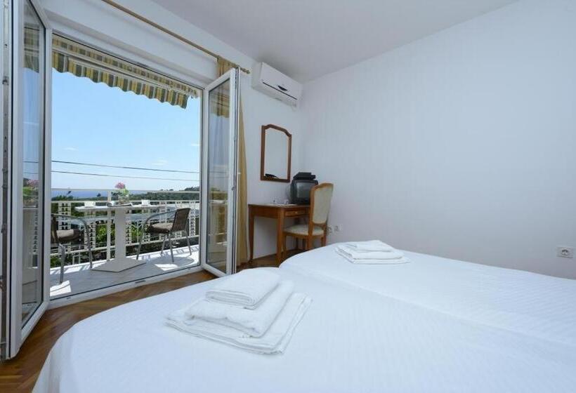 اتاق استاندارد با بالکن و چشم‌انداز دریا, Apartments Botica