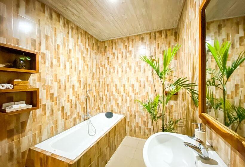 חדר דחוקס עם מיטת קינג, Abian Taksu Suite & Villas