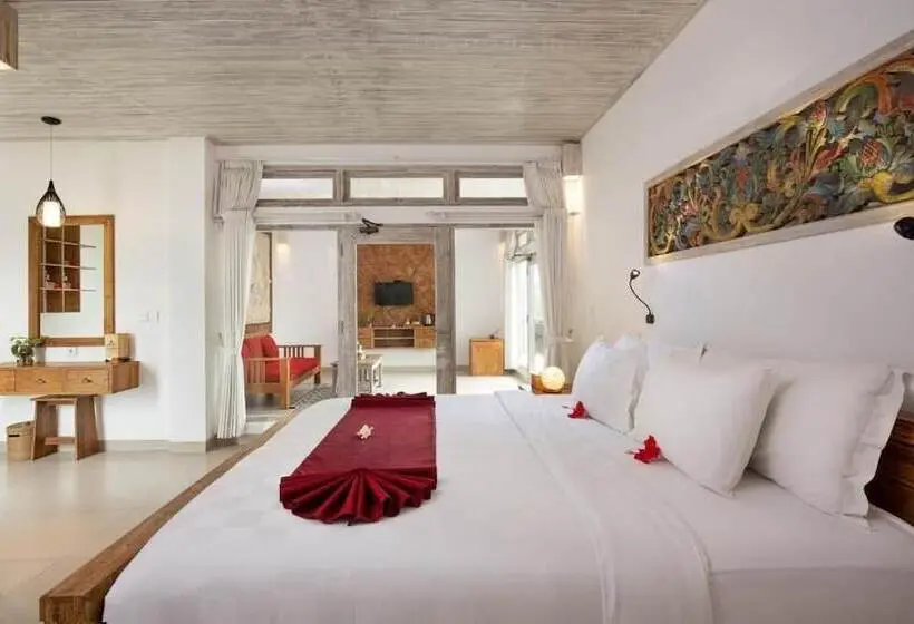 キングサイズベッドのデラックスルーム, Abian Taksu Suite & Villas