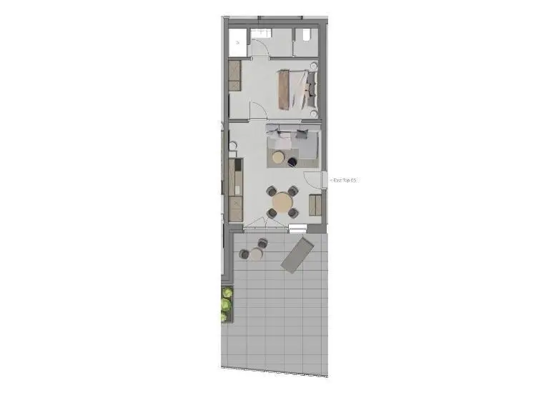１ベッドルームアパートメント, Going Triple A Apartments East